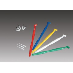Plasdent UNIVERSAL BRUSH HANDLE - RED